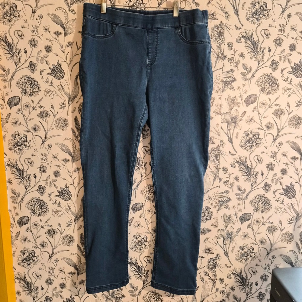 Gloria Vanderbilt Casuals Blue Denim Jeans Womens Stretch L Minimalist Soft Y2K